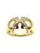 Bague 56 CHAUMET. Collection "Liens", bague or jaune 18K et diamants 58 Facettes