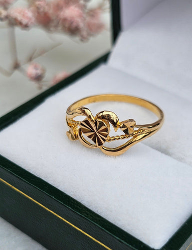 Bague 53 Bague or jaune 22 carats 58 Facettes 262