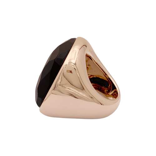 Bague 53 Bague Pomellato "Victoria", ou rose, jais. 58 Facettes 34742