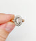 Bague 54 Bague marguerite victorienne or rose 18k diamant poire 0.60 carat (circa 1880) 58 Facettes A06118