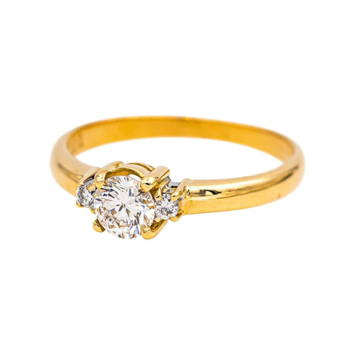 Bague 54 Bague Solitaire Or jaune Diamant 58 Facettes 4033248CN