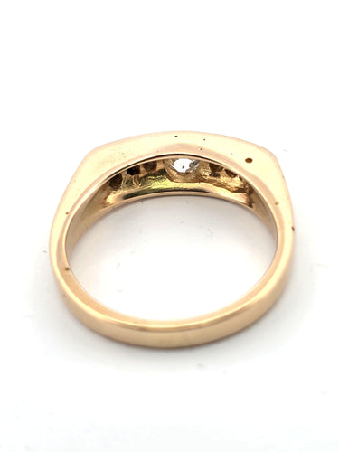 Bague 60 Bague en or jaune et diamant 58 Facettes