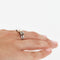 Bague 52 BAGUE EN OR BLANC ET PLATINE 18 CARATS 58 Facettes REF 10202/12