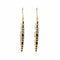 Boucles d'oreilles Pendants d'oreilles or rose, onyx et diamants 58 Facettes 240762