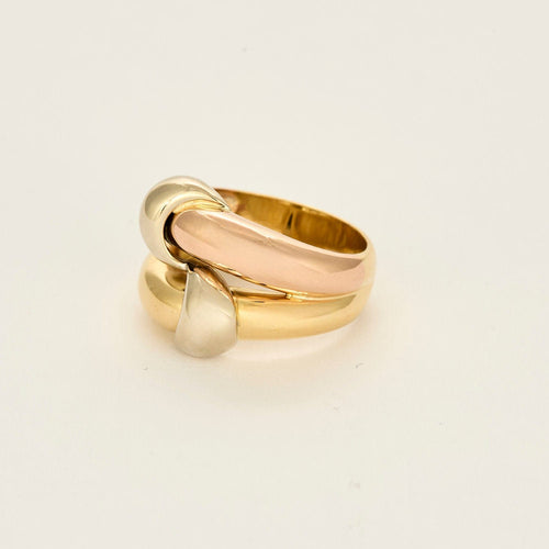 Bague 55,5 Bague trois ors entrelacés. 58 Facettes ARL0761