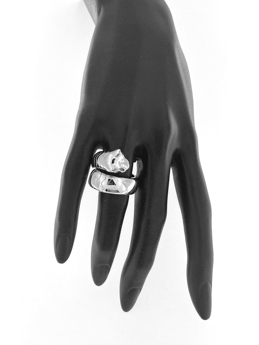 Bague 58.5 CARTIER - Bague Panthère Lakarda en or blanc, émeraudes et onyx 58 Facettes