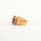 Bague Bague cocktail Améthyste rectangle sertie sur or jaune 58 Facettes