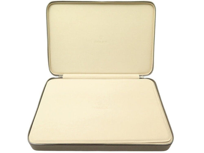 rare etui de voyage pour 12 montres ROLEX en cuir +boite  travel case 58 Facettes 270232