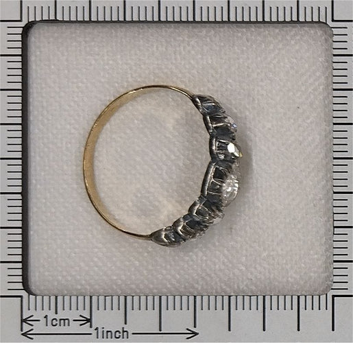 Bague 62 Bague en diamant de l'époque victorienne des années 1840 58 Facettes 24161-0040