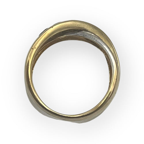 Bague 52 Bague croisée or blanc, saphirs et diamants 58 Facettes 149058507