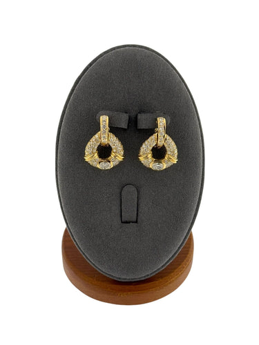 Boucles d'oreilles Boucles d'oreilles or jaune avec diamants naturels de 2,50 carats certifiés HRD 58 Facettes