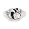 Bague 56 Dinh Van Bague Menottes Or blanc 58 Facettes 2773204CN