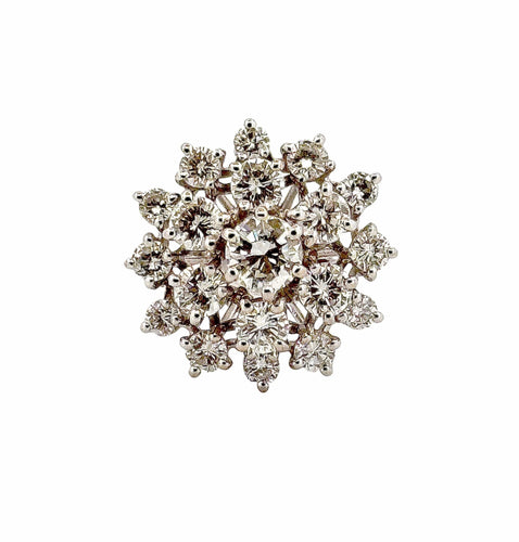 Bague 54 Bague en or blanc 18 carats et diamants 58 Facettes