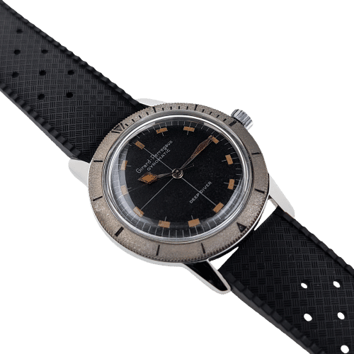Montre Girard Perregaux RARE Deep Diver Ref 7897 Tropic Strap Vintage 58 Facettes