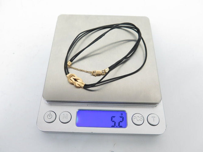 Collier collier FRED chance infinie or rose ras du cou cordon choker 58 Facettes 247059