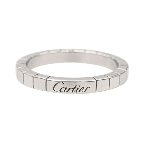 Bague 62 Cartier Bague Alliance Lanières Or blanc 58 Facettes 4061190CN