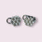 Clips d’oreilles marguerites en or gris et diamants 58 Facettes 258988