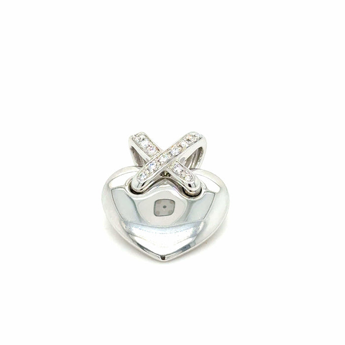 Chaumet - Pendentif coeur lien Or blanc et Diamants 58 Facettes 6070/16