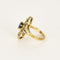 Bague 49 Bague en or jaune, saphir et diamants 58 Facettes SBR1999