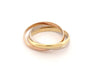 Bague 69 bague CARTIER trinity pm 3 ors or jaune gris rose 58 Facettes 262045