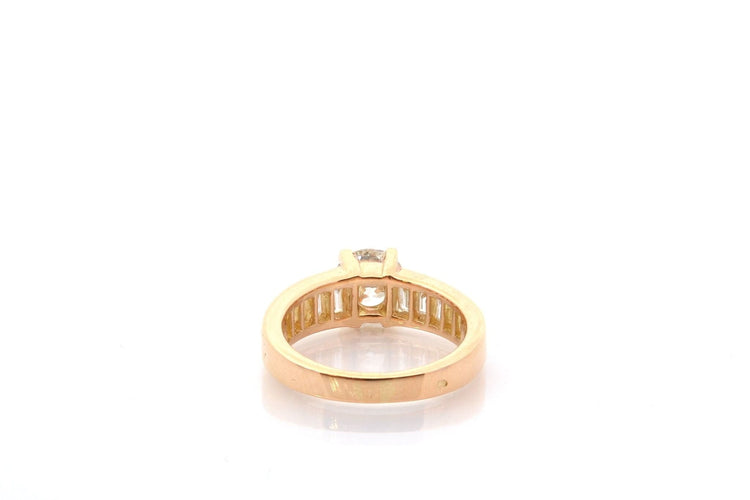 Bague diamant de 1,16cts J/VS1 en or 18k 58 Facettes 27411