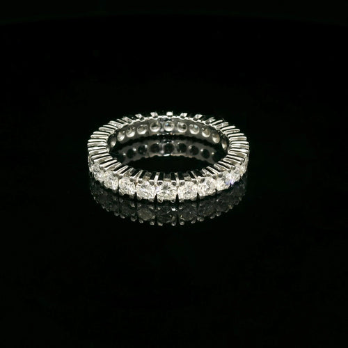 Bague 55 Bague d'éternité en diamant de 1,60 carat 58 Facettes