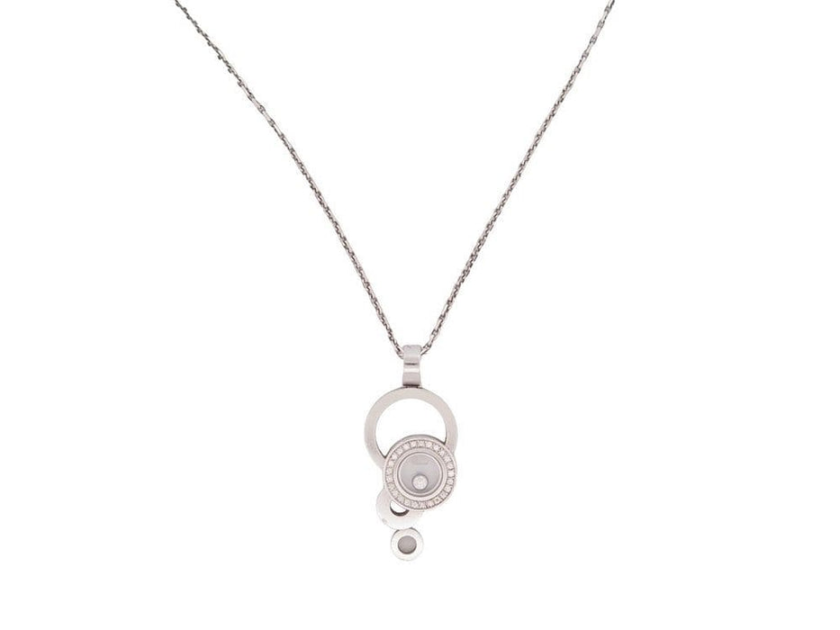 Collier collier CHOPARD pendentif happy or diamants 58 Facettes 258947