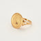 Bague 47 Bague or rose et gris, saphir et diamants 58 Facettes RAM2687