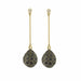 Boucles d'oreilles Boucles d’Oreilles Gouttes pavées Saphirs Diamants Or 58 Facettes BO161