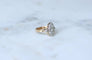 Bague 53 Bague Marquise Ancienne Diamants 1,30 Cts Or rose 58 Facettes