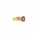 Ring 48 Solitaire Yellow Gold & Amethyst 58 Facettes 41-GS34637