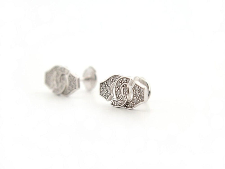 Boucles d'oreilles boucles d'oreilles DINH VAN menottes r8 or blanc diamants 58 Facettes 259755