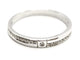 54 Bague Demi alliance Or blanc Diamant 58 Facettes 1650248CN