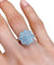 Bague 53 Bague Marguerite, en or blanc 18k et diamants 58 Facettes