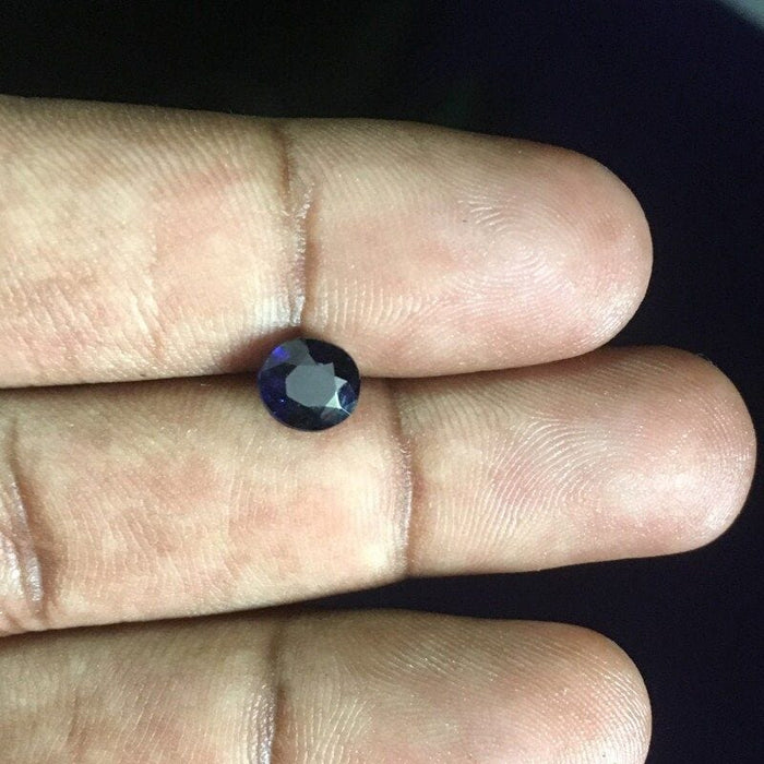 Gemstone Saphir bleu non chauffé 2.00cts certificat IGI et GIC 58 Facettes 437