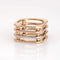 Bague 52 Bague trois ors Square Gate 58 Facettes G13697