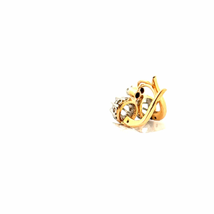 Boucles d'oreilles Dormeuse Or Jaune 18k & Diamants 58 Facettes A2BO-GS30726