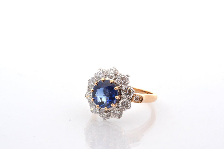 Bague 52 Bague saphir Birman de 2,19cts et diamants 58 Facettes 27236-27417-27461