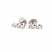 White Gold & Diamond Trilogy Stud Earrings 58 Facettes