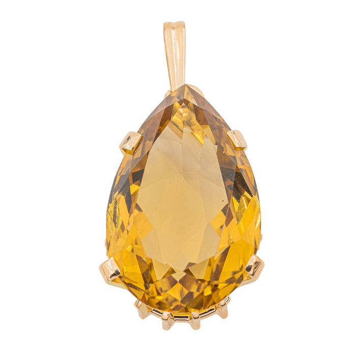 Pendentif Pendentif Goutte Or jaune Citrine 58 Facettes 3051152CN