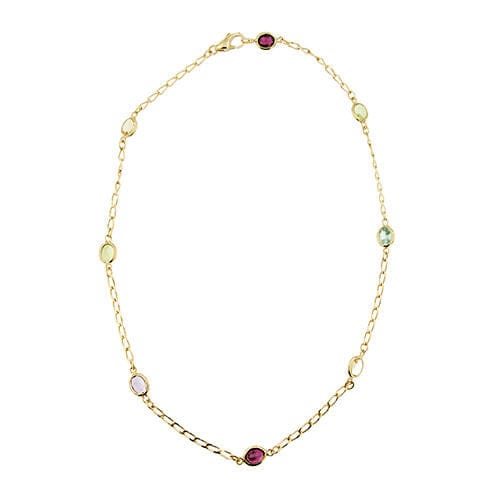 Collier Collier orné de pierres colorées 58 Facettes 36994
