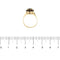 Bague 57 Bague fleur avec grenats 58 Facettes 39634