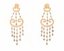 Boucles d'oreilles diamants noirs et blancs 58 Facettes