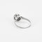 Bague 53 Solitaire or blanc et diamant 58 Facettes GU107