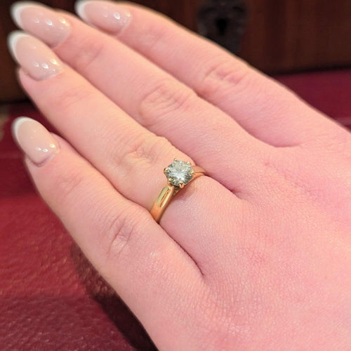 Solitaire or jaune et diamant 58 Facettes 28911