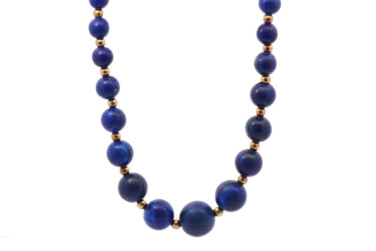 Collier Collier perles en lapis-lazuli et or 18k 58 Facettes 26997