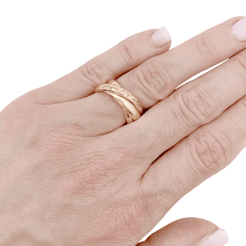 Bague 55 Bague CARTIER Trinity Must, trois ors. 58 Facettes 34532