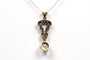 Pendentif Pendentif Art Déco en or jaune et blanc diamants taille rose 58 Facettes B439