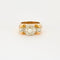 Bague 55.5 Bague Tank en or jaune et diamants. 58 Facettes