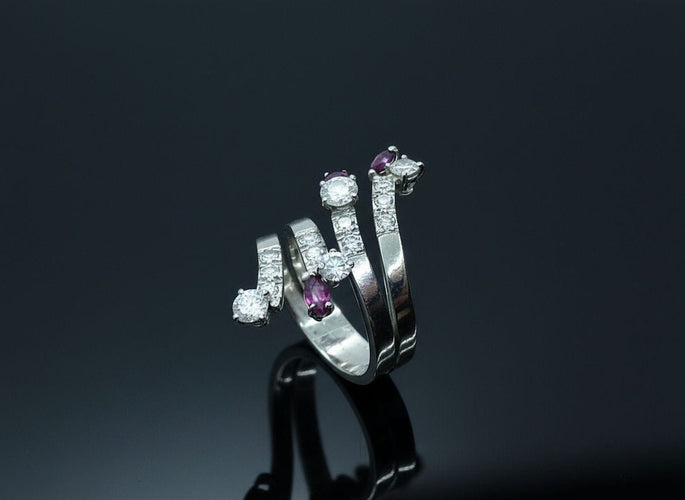 Bague Anello a Serpente Stilizzato 58 Facettes